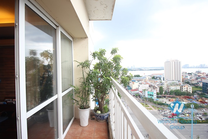 Apartment with 02 bedrooms and balcony for rent in Ciputra, Tay Ho.
